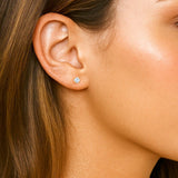 Round Brilliant Diamond Stud Earrings (0.70 ctw)