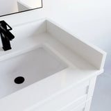 VanGo Willow Vanity in White with Quartz Countertop