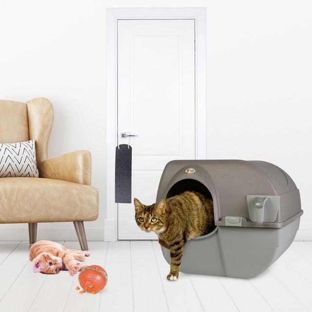 Omega Paw Roll n' Clean Self Cleaning Litter Box Bundle J8