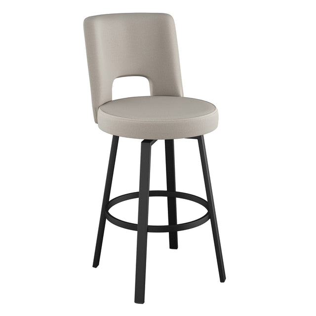 Amisco Beckett Swivel Counter Stool Black Metal Frame Y7