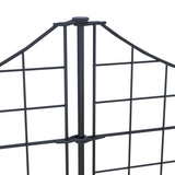 Zippity Black Metal Garden Gate with 4 Fence Panels