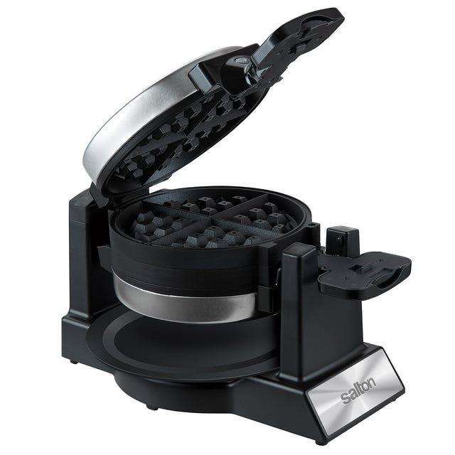 Salton Rotating Double Belgian Waffle Maker H2