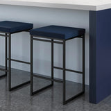 Amisco Easy Modern Counter Stool Blue Seat