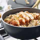 GreenPan GP5 Ceramic Non-Stick Cookware set with Gold Handles, 15-pieces