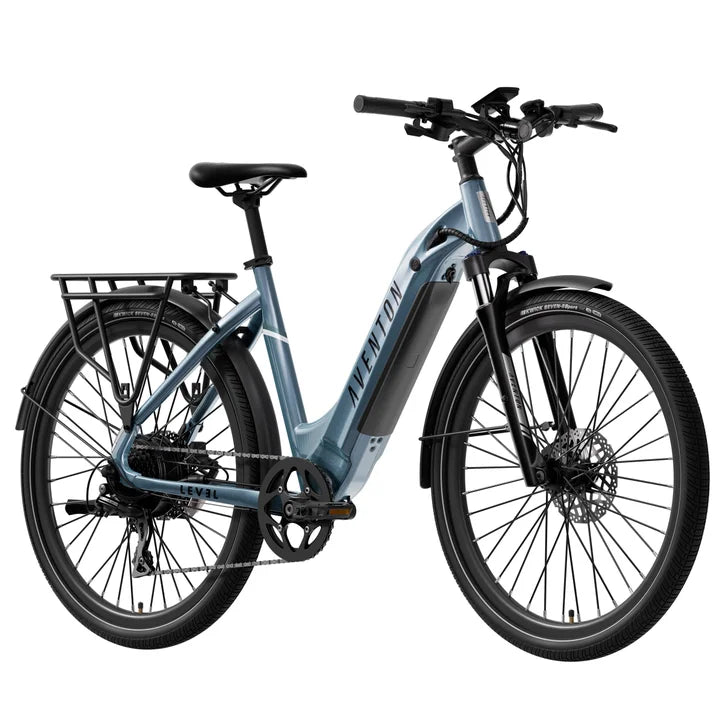 Aventon Level 2.5 Commuter Step Through E Bike, with Turn Signals, 96 km Max Range