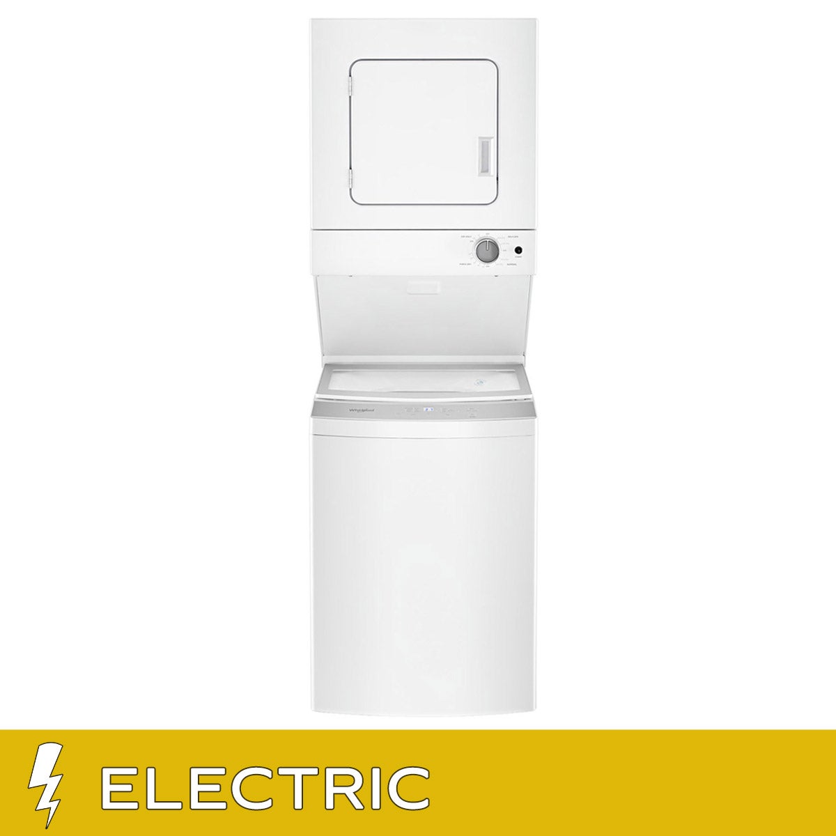 Whirlpool 24 in. White Electric Stacked Laundry Centre with 1.8 cu. ft. IEC Washer and 3.4 cu. ft. Dryer