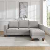 Thomasville Fabric Sofa with Ottoman