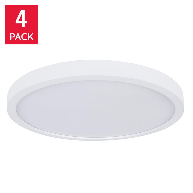 Luminus 12 in. Flush Mount Light, Pack of 4 W9