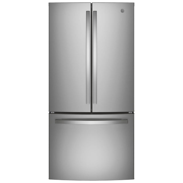GE 33 in. 24.8 cu ft. Stainless Steel French Door Refrigerator with Internal Water Dispenser F3