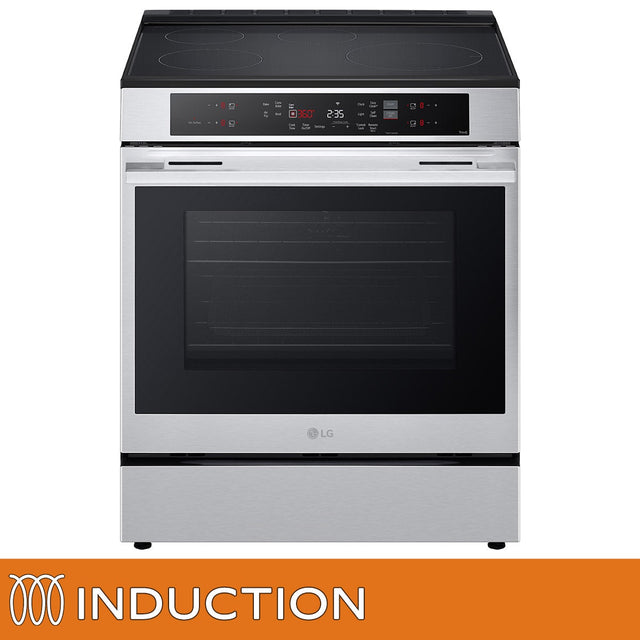 LG 30 in. 6.3 cu ft. Stainless Steel Slide-in Induction Range with ProBake Convection and EasyClean D4
