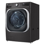 LG 6.0 cu ft. Black Steel Front Load Washer with Smart Wi-Fi and TurboWash