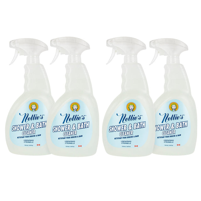 Nellie's Shower and Bath Cleaner 710 ml, 4-pack A9