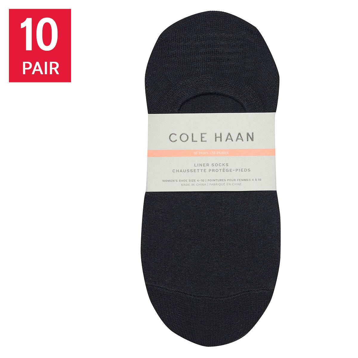 Cole Haan Women's Liner Sock, 10-pair
