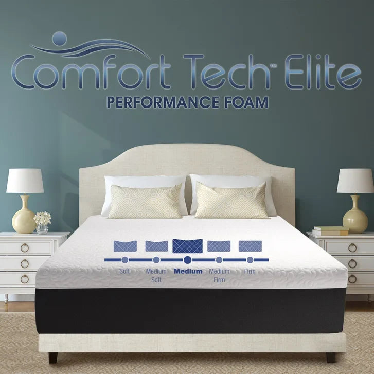 Comfort Tech Elite Aurora - Medium 30.5 cm (12 in.) Queen Foam Mattress