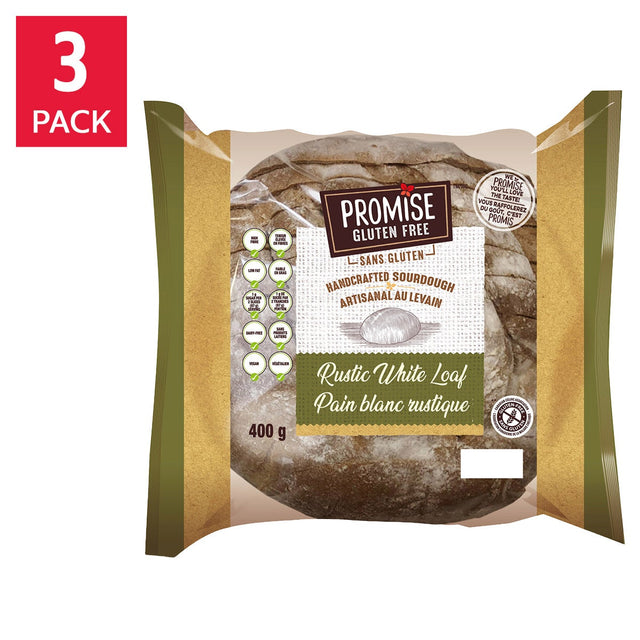 Promise Gluten Free Rustic Sourdough Loaf, 3 × 400 g R5