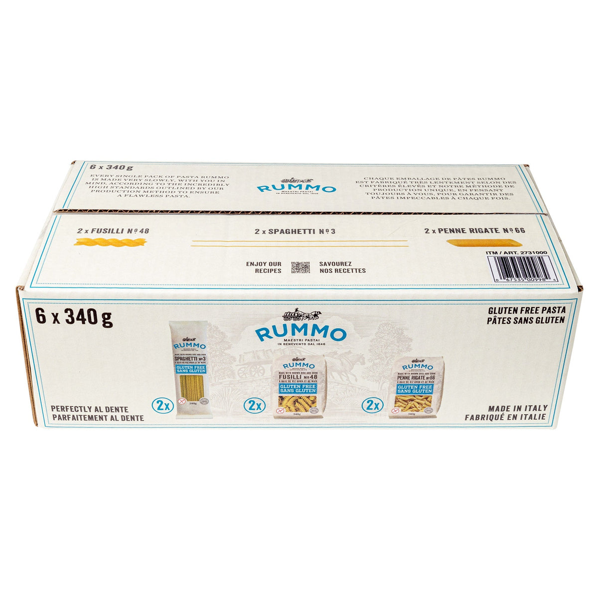 Rummo Gluten Free Pasta Variety Pack, 6 x 340 g