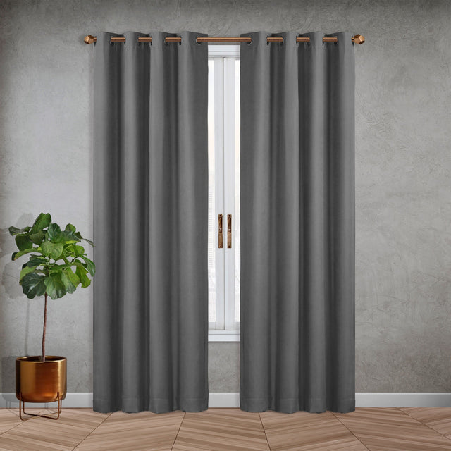 SUN+BLK Nantes Collection Blackout Curtain Panel, 2-panel A8