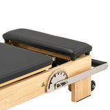 Hisooth SpaceSaver Foldable Pilates Reformer 60cm Maple Frame