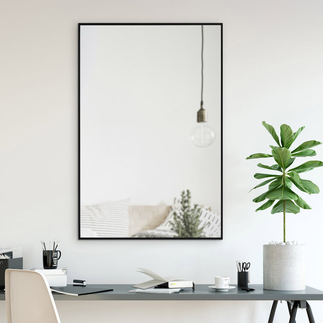 Parker Classic Rectangular Mirror with Black Iron Frame K0