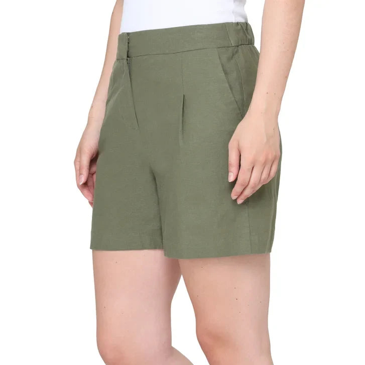 Nicole Miller Original Women's Linen Blend Short