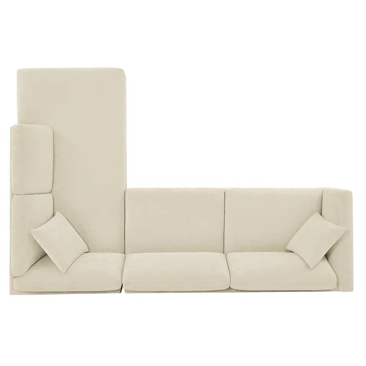 Thomasville Walsen 3-piece Fabric Sectional with Storage Ottoman