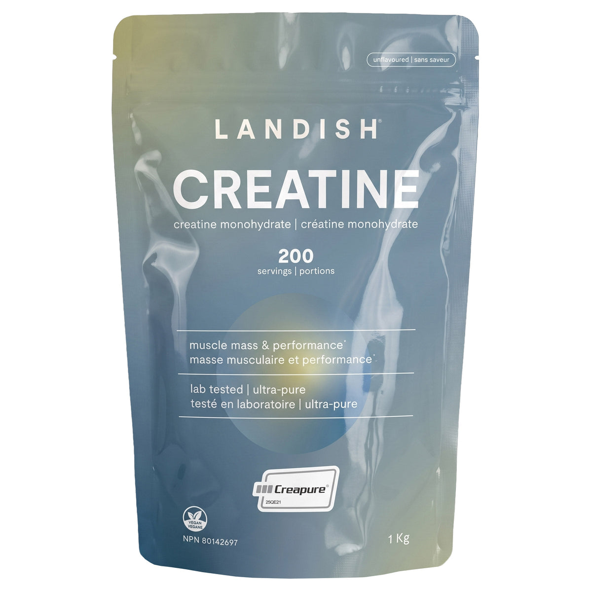 Landish Creapure Creatine Monohydrate, 1 kg