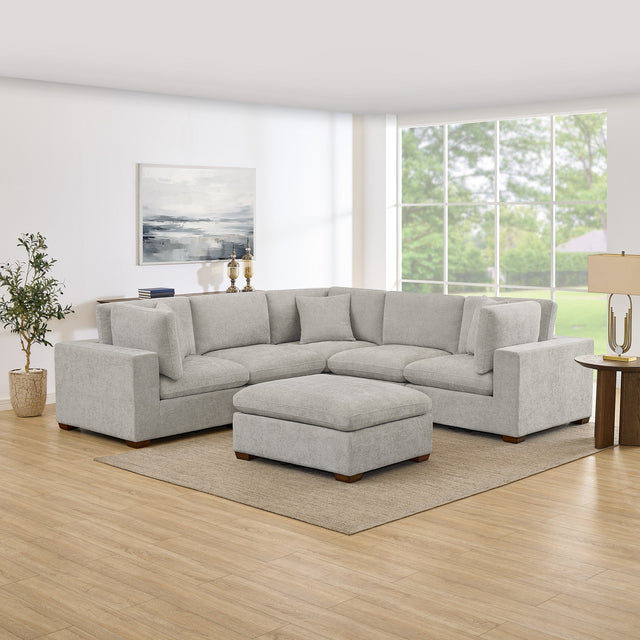 Thomasville Lowell 6-piece Fabric Modular Sectional S8