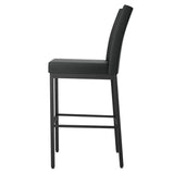 Amisco Drift Black Metal Frame Counter Stool