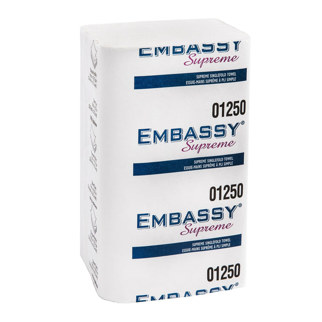 Embassy Supreme Single-fold Paper Towels, 16-pack I5