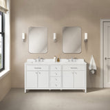 OVE Decors Margie Vanity in White Finish with Quartz Countertop