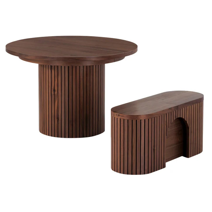Round Transformer Table with Bench