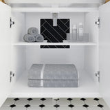 Studio Bathe Thomson II Vanity in White Finish with Engineered Stone Countertop