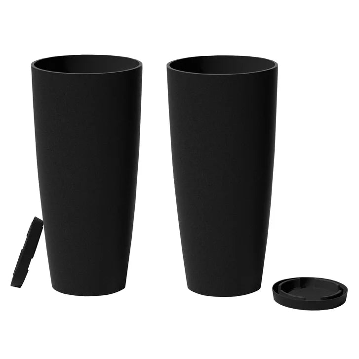 Veradek 28 in. Round Planter, 2-pack
