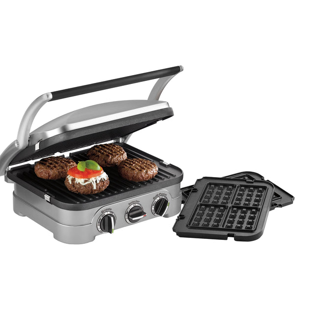 Cuisinart 5-in-1 Griddler with Reversible Nonstick Grill and Griddle Plates, with Bonus Waffle Plates B9