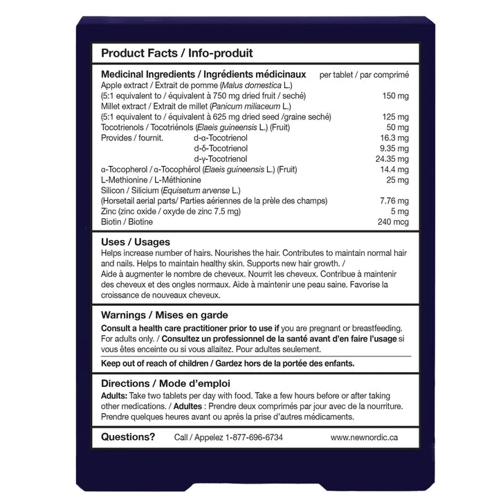 New Nordic Hair Gro, 120 Tablets