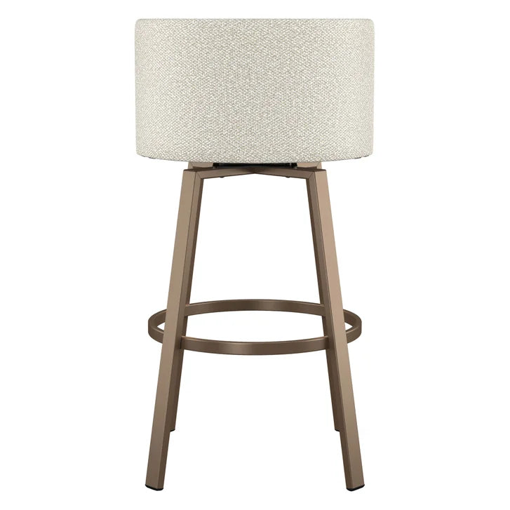 Amisco Cristina Swivel Counter Stool, Bronze Metal Frame