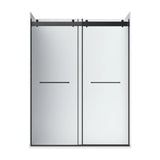 Appollo Geneva 60 in. Alcove Shower Kit in Matte Black