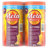 Metamucil 4 in 1 MultiHealth Fibre Supplement Powder Sugar-Free, Orange, 2 x 114 doses
