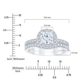 Round Brilliant Diamond Wedding Set (1.37 ctw)