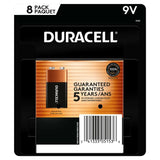Duracell CopperTop 9V Batteries, 8-count