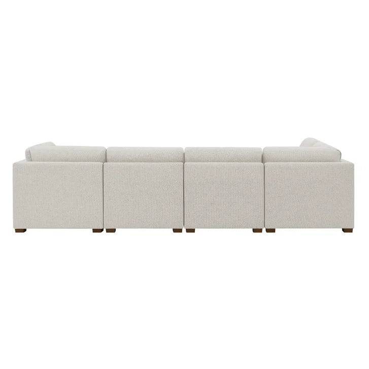 Thomasville Tisdale 6-piece Fabric Sectional with Storage Ottoman