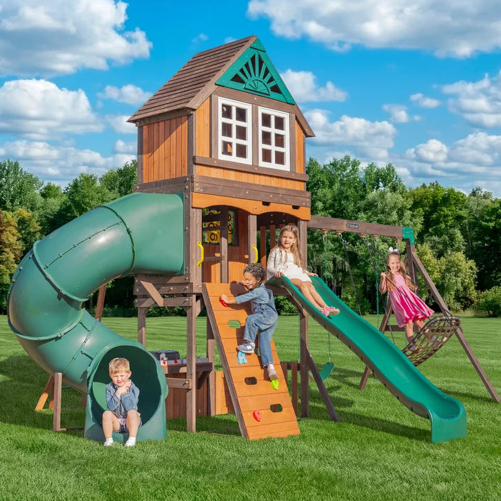 KidKraft Flagstaff Fort Swing Set