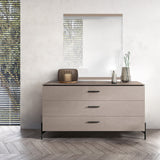 Sassari 3-drawer Dresser & Mirror Set, Made in Italy