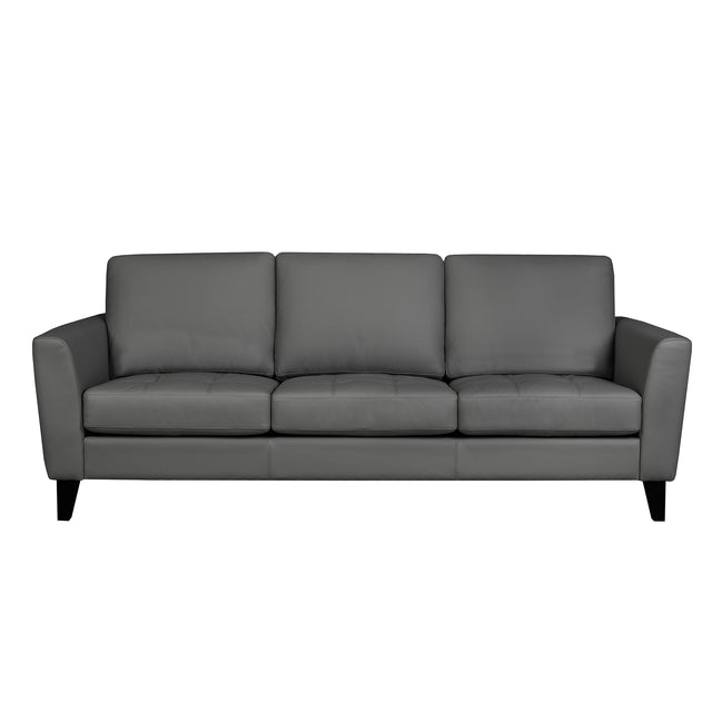 Riviera Contemporary Top Grain Leather Sofa W7
