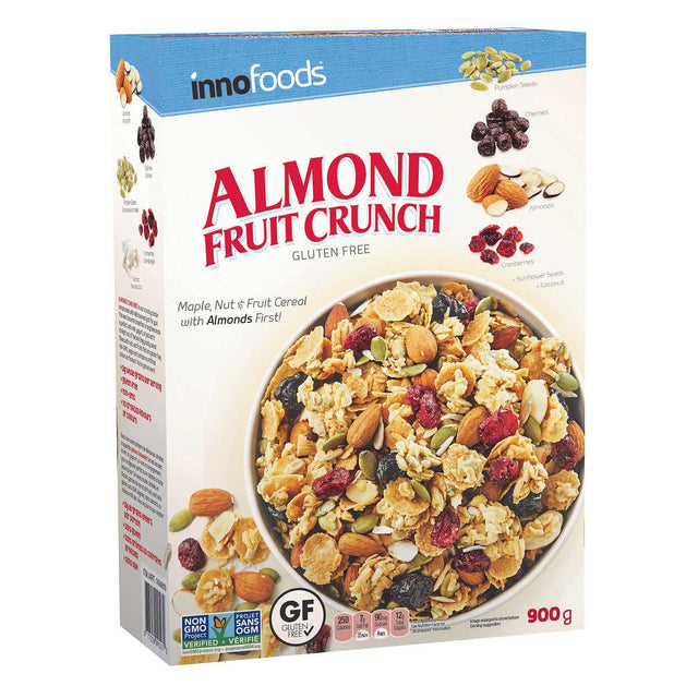 Inno Foods Gluten Free Almond Fruit Crunch Cereal, 900 g Q5
