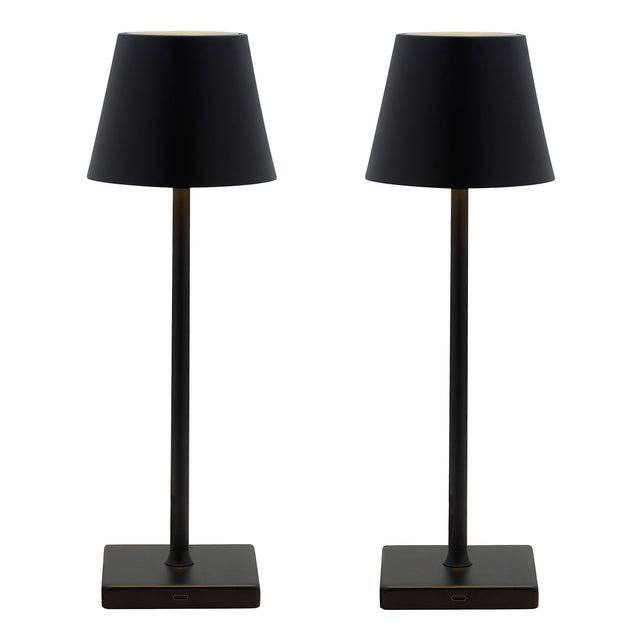 Mikasa Touch Control Rechargeable LED Lamps, Set of 2 S2