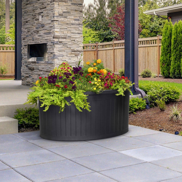 Ellipse Raised Garden Self-watering Planter W8