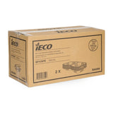 iEco 9” x 9” Hinged Bagasse Containers, 100-pack