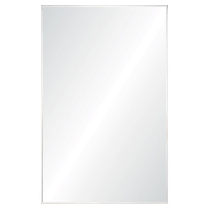 Mallory Rectangular Mirror with Polished Stainless-steel Frame