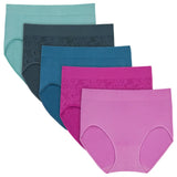 Jones New York Women’s Seamless Brief, 5-pack